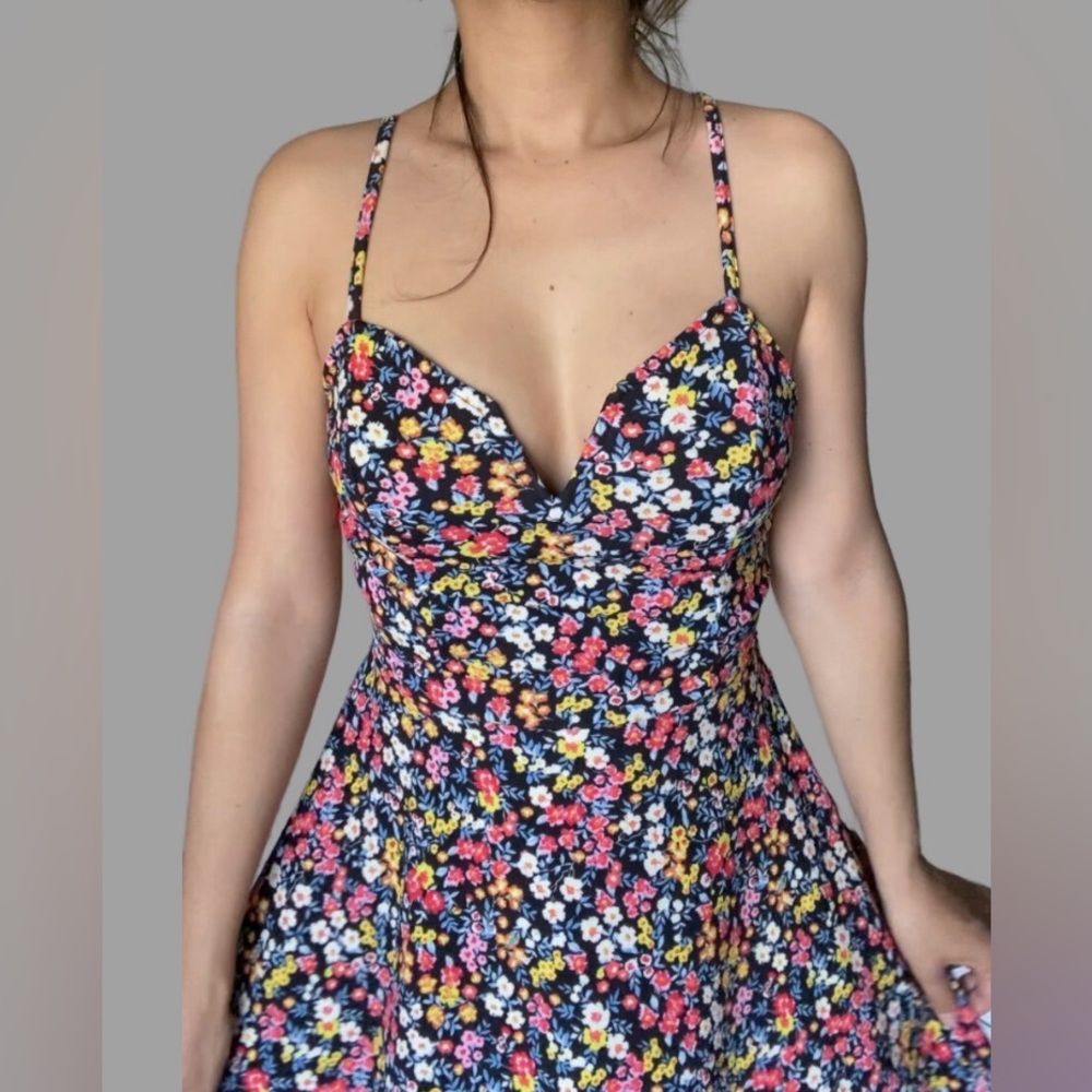 Spring Floral Print Dress